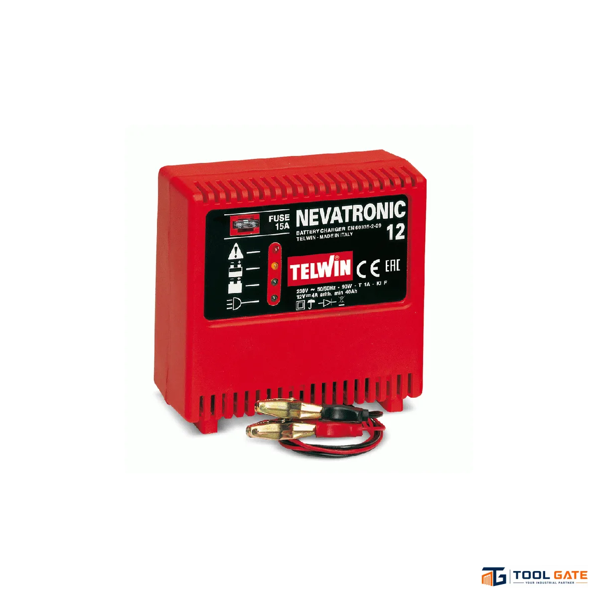 تونجر شاحن بطاريات اوتوماتيك 12 فولت 6 أمبير Telwin NEVATRONIC 12 – Automatic 12V 6A Battery Charger with TRONIC Technology