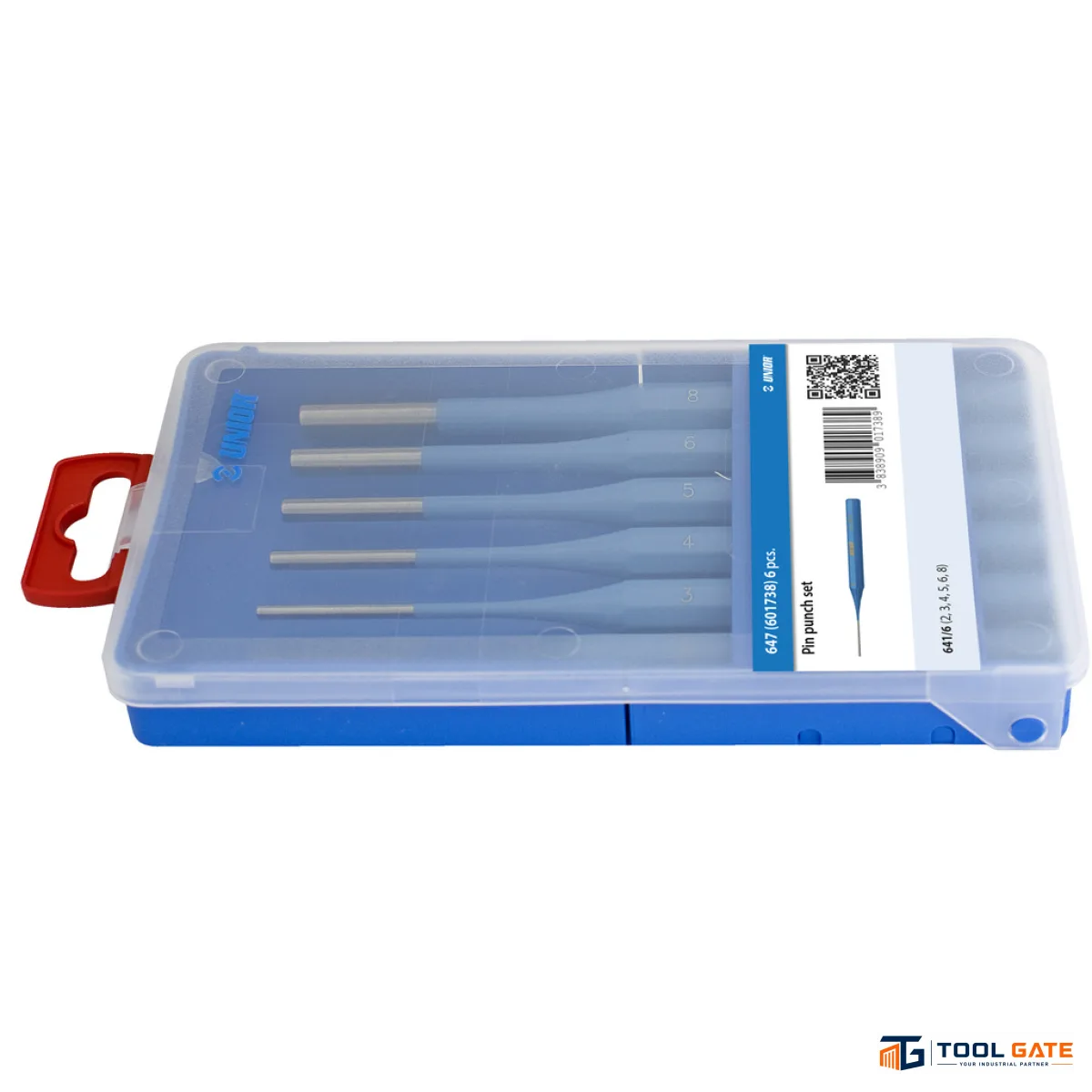 طقم بنشات إخراج - Pin Punch Set 6 قطع 2–8 مم يونيور سلوفيني موديل 647