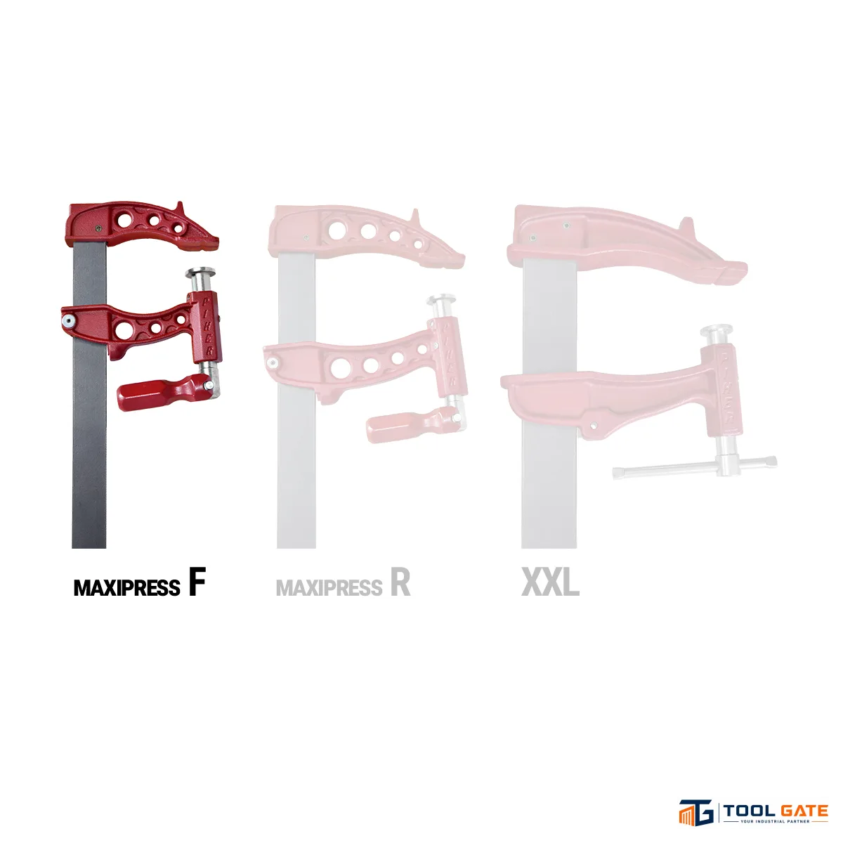 قمطة تثبيت PIHER Maxipress F Heavy-Duty Clamp بطول 100 سم وعمق فك 12 سم – موديل 60100