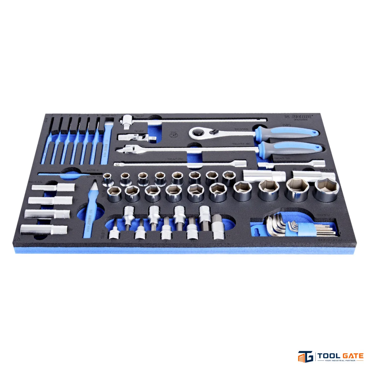 طقم لقم ومفاتيح ألن ويد سيستم وأجنة 57 قطعة - Socket & Hex Wrench Set يونيور سلوفيني موديل 964/50SOS