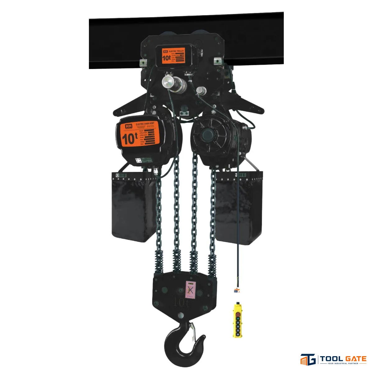 ونش رفع خدمة شاقة جنزير 4 حركات حمولة 10 طن انجليزي HITCH HICTOOR SHK-AM-100-4S بسرعة رفع 2.8 متر/دقيقة