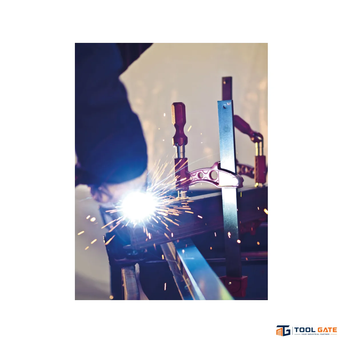 قمطة تثبيت PIHER Maxipress F Heavy-Duty Clamp بطول 100 سم وعمق فك 12 سم – موديل 60100