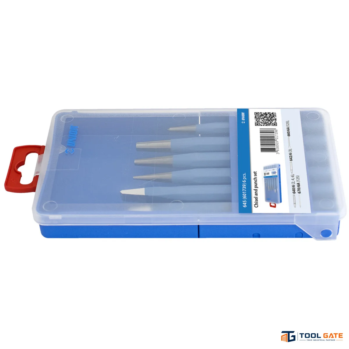طقم أجنة وبنشات ( سنبك ) - Chisel & Punch Set 6 قطع يونيور سلوفيني موديل 645