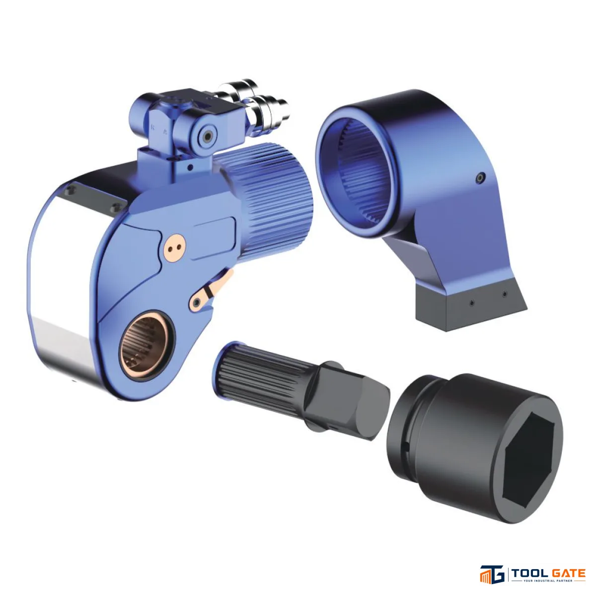 مفتاح عزم هيدروليكي انجليزي Square Drive HITCH HICTOOR HHBS-20 عزم 2666–26664 نيوتن متر مربع تشغيل 2.5 بوصة
