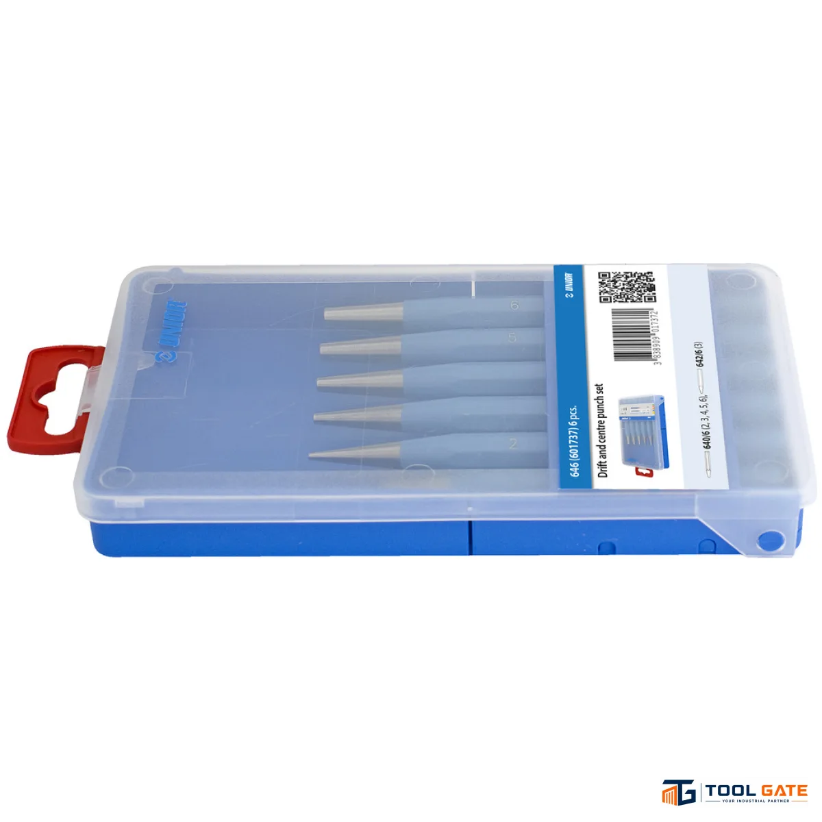 طقم بنشات سنبك سحب وتخريم وزنبة علام - Drift & Centre Punch Set 6 قطع يونيور سلوفيني موديل 647