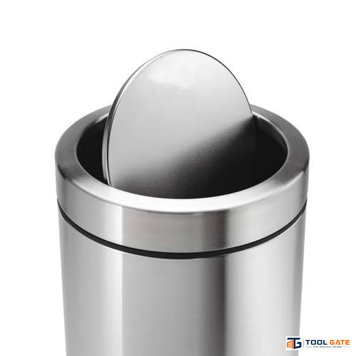 BOSS 30 Liter Swing Top باسكت قمامة ستانلس ستيل بغطاء Flip Flop – 30 لتر