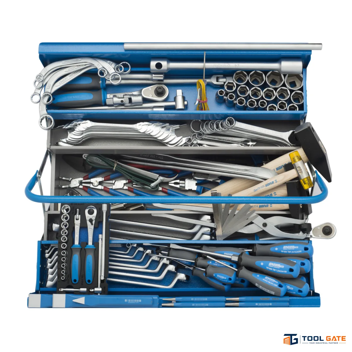 شنطة صاج 5 درج بالعدة 136 قطعة - Steel Tool Chest Set 126 Pieces يونيور سلوفيني موديل 912/5 932