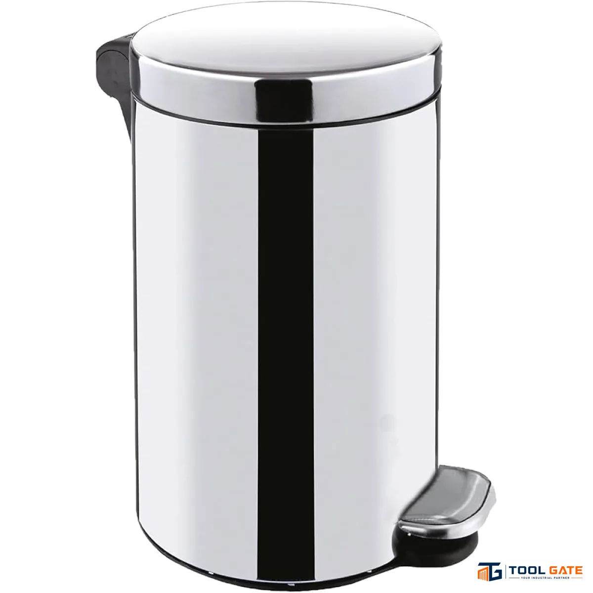 BOSS 6 Liter باسكت قمامة ستانلس ستيل ببدال وغلق هادئ Soft Close – 6 لتر