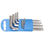 طقم مفاتيح ألن بليّة - Ball-End Hex Wrench Set 9 قطع 1.5–10 مم يونيور سلوفيني موديل 220/3SPH