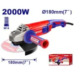 EMTOP EAGR20073 صاروخ جلخ 2000 وات بقرص 180 مم وسرعة 8450 لفة/دقيقة