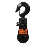 بكرة رفع بهوكSnatch Block Shackle with Hook 4 طن بقطر 4.5 بوصة للواير HITCH HICTOOR HHSBH44
