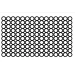 مشاية أرضيات كاوتشوك مقاس 1 متر × 1 متر