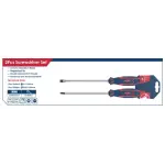 طقم مفك قطعتين  صليبة 150×2 + مفك عادة 150×6 موديل APT AH145074-2
