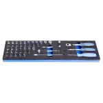 طقم لقم 1/4 بوصة داخل فوم ترولي 45 قطعة - 1/4 Socket Wrench Set يونيور سلوفيني موديل 964ECO5